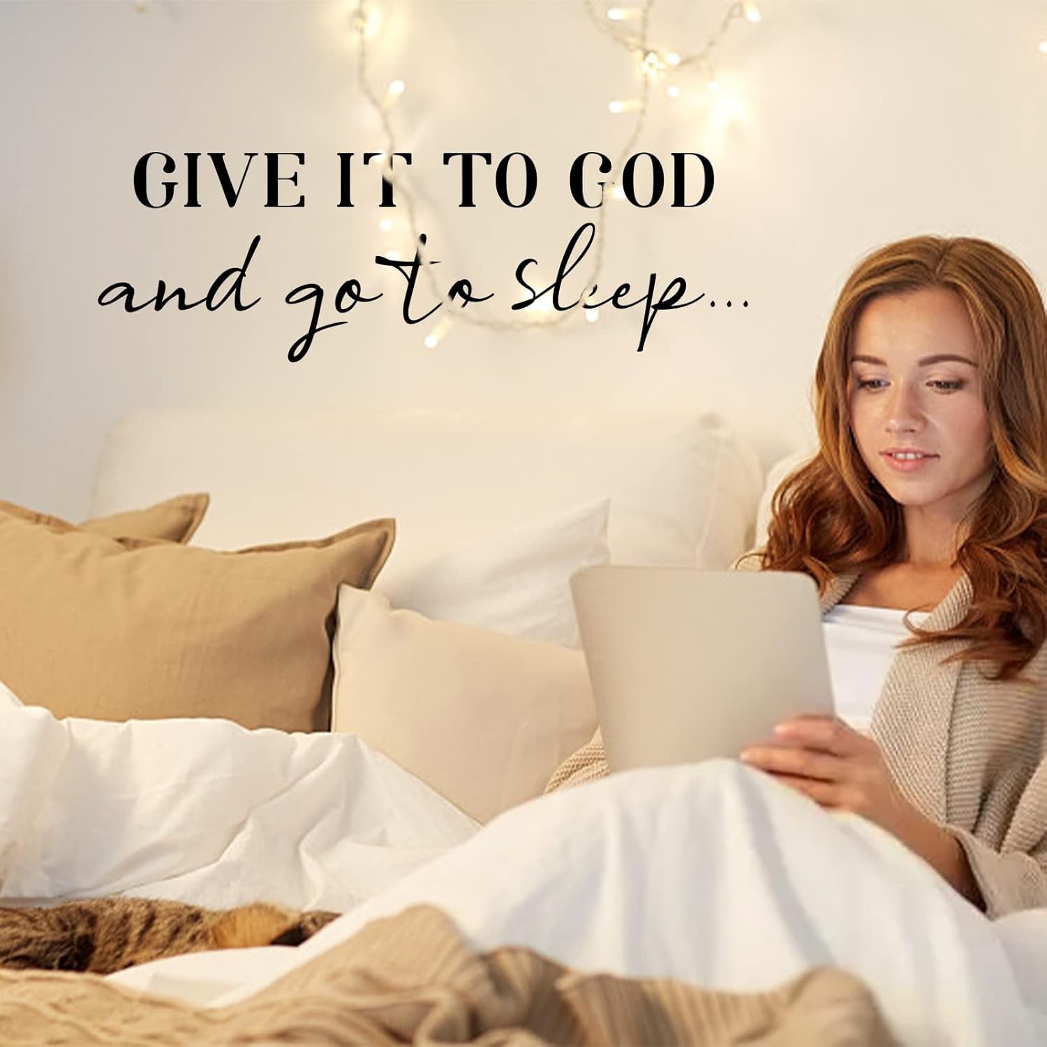 Inspirational Wall Decal “Give It to God” Vinyl Quote Sticker Home Decor