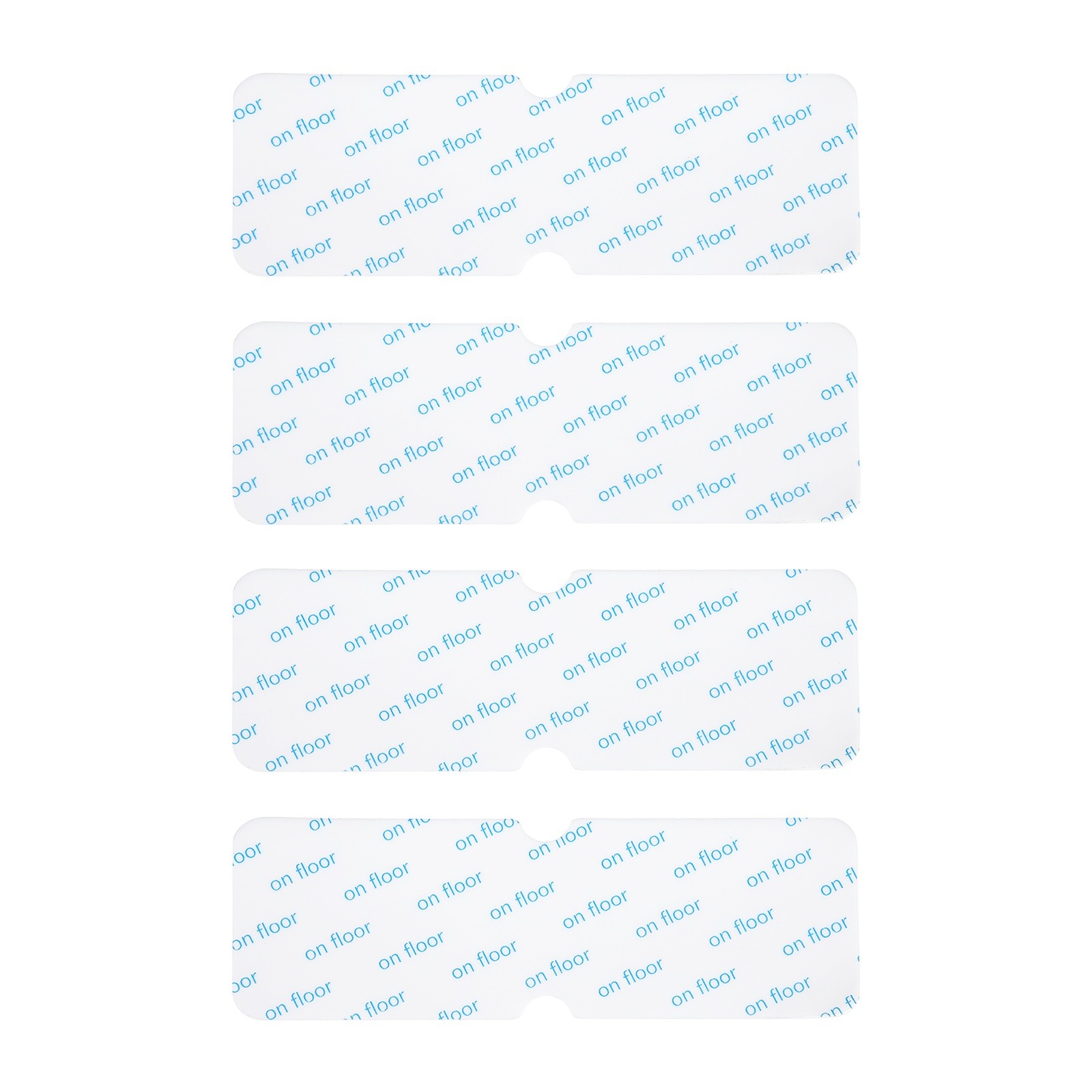 4pcs Rug Non-Slip Grippers Double Concave Reusable Rug Tape for Floor White