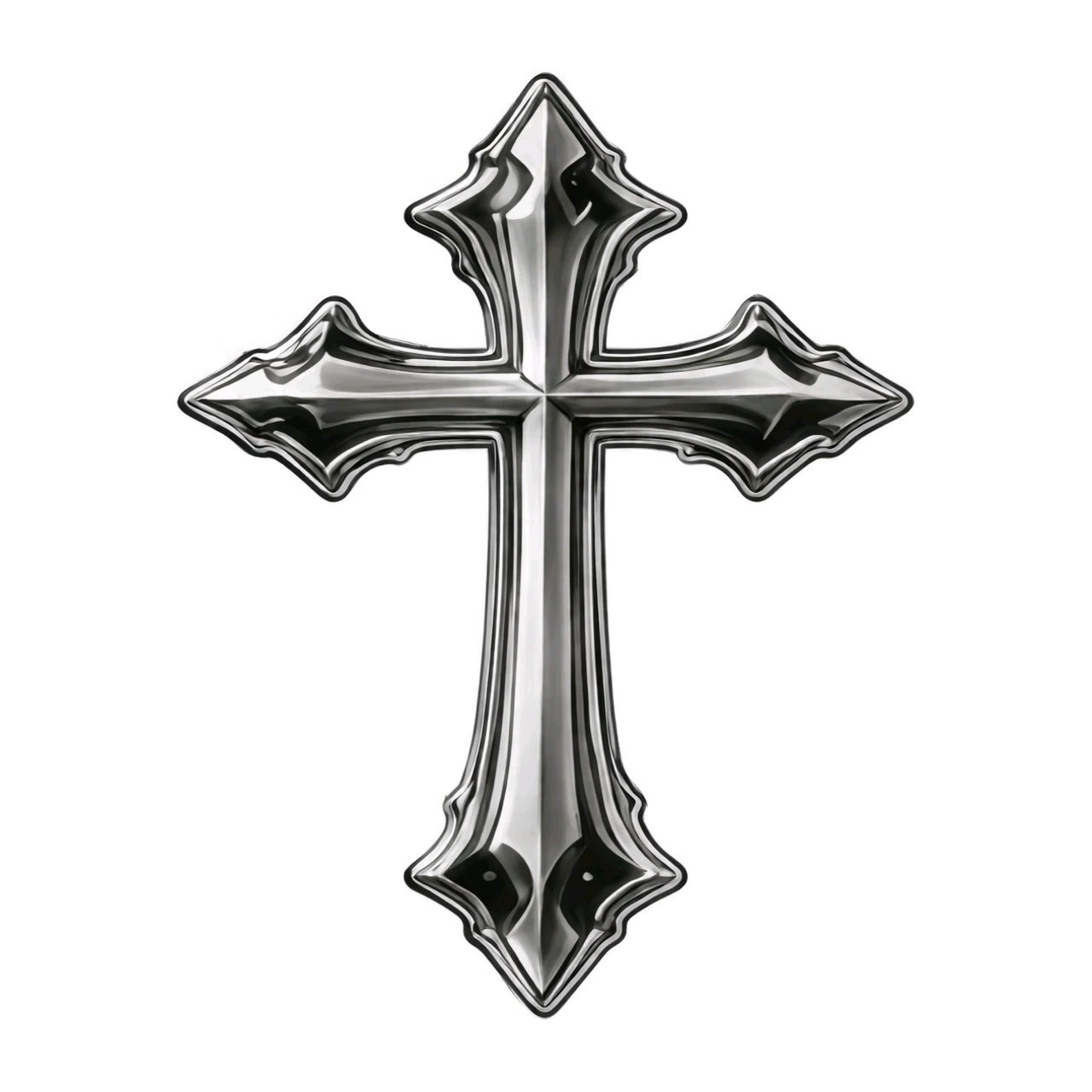 Gothic Christian Cross Vinyl Sticker Decal