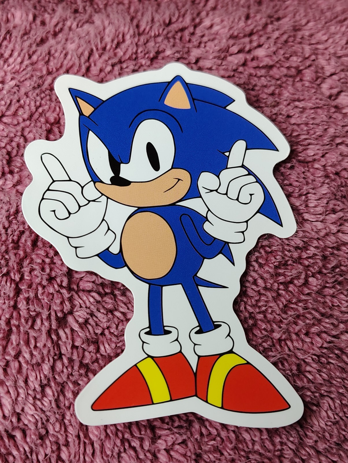 Sonic The Hedgehog Pointing Up Decal Sticker 3.25″