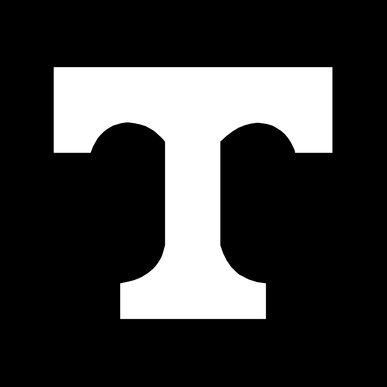 University of Tennessee Power T White or Orange Vinyl Decals Choose your size