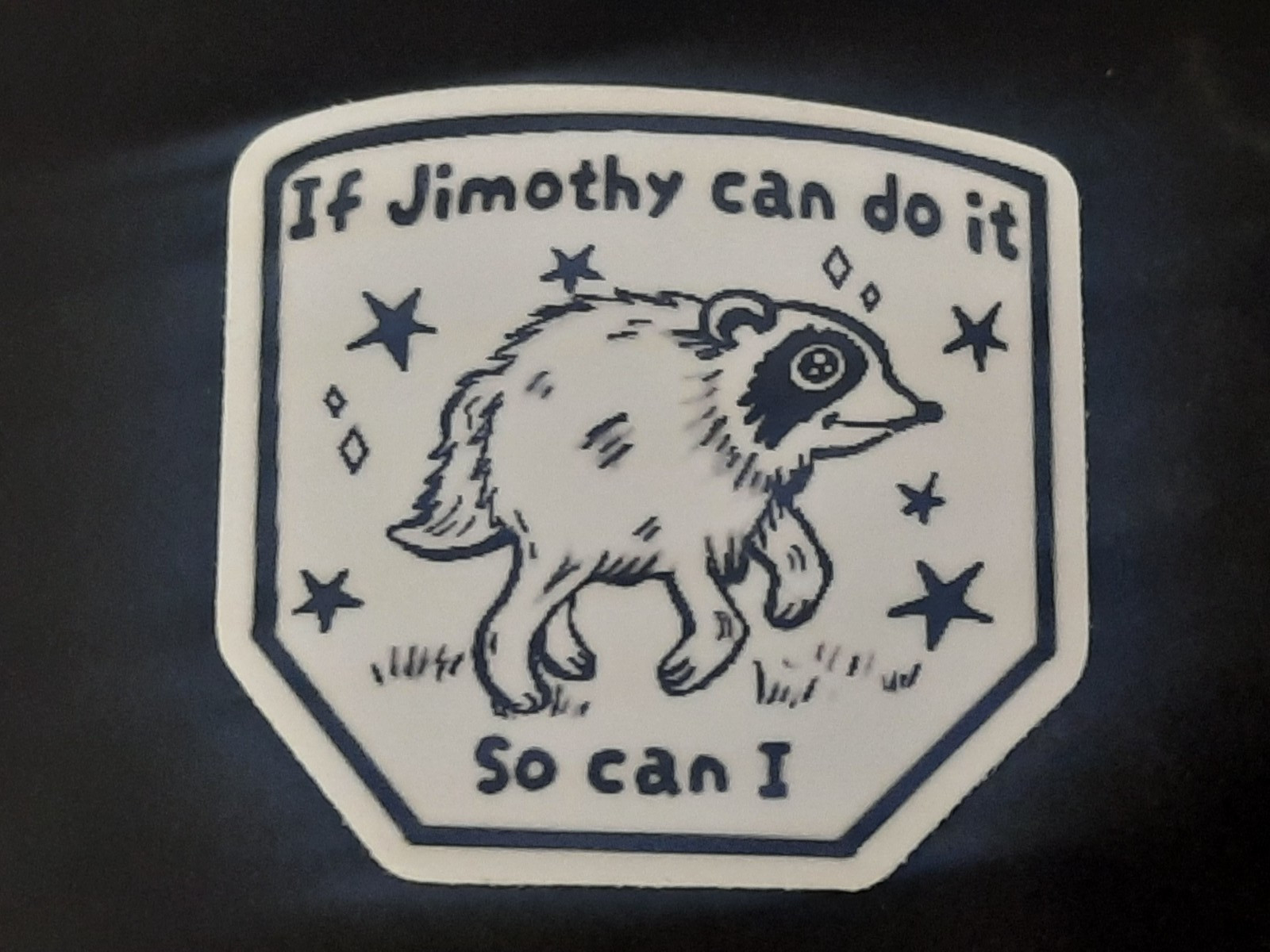 Jimothy Sticker Die-cut 2″ x 2″ Jess-Sketch Adorable Racoon from Seattle Sticker