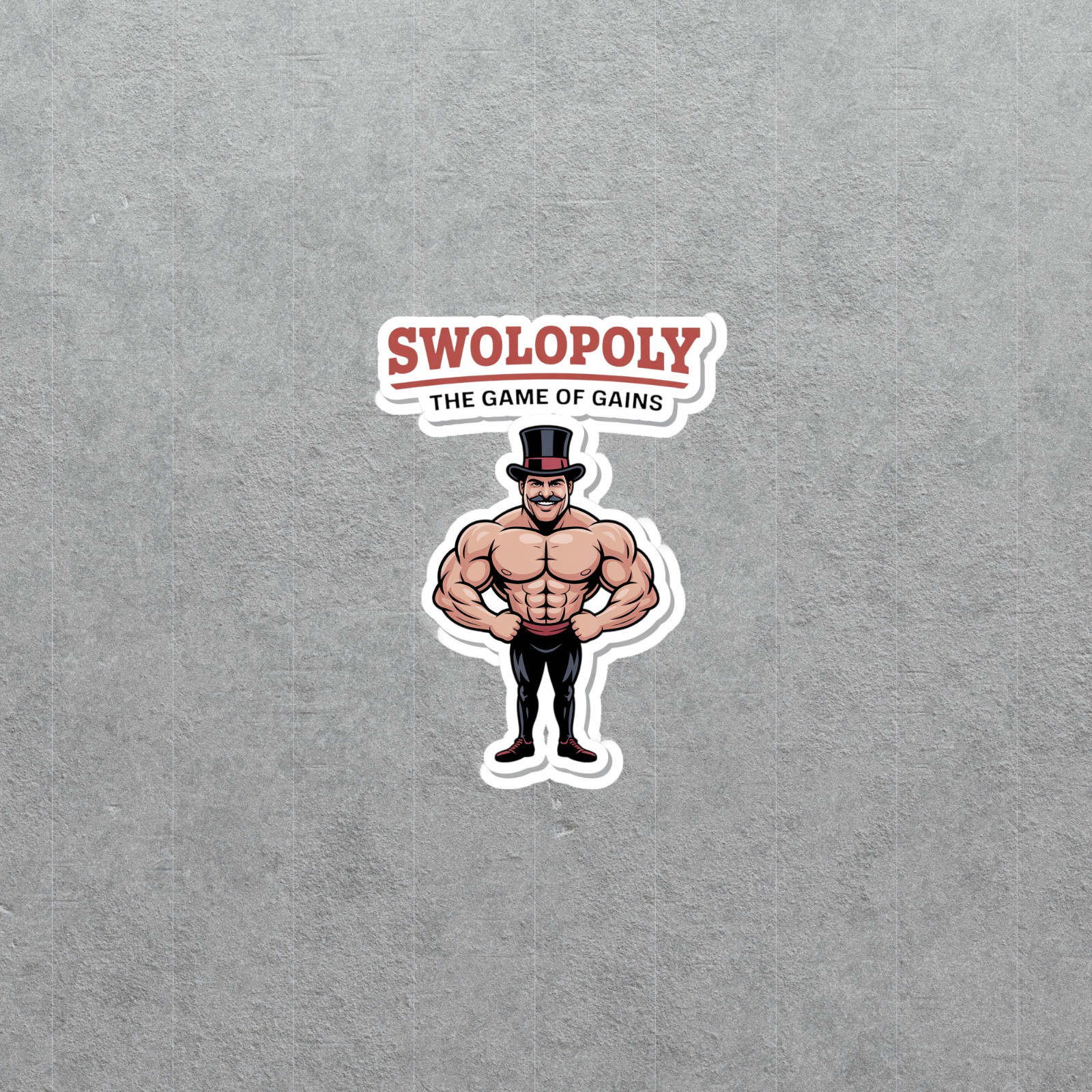 Swolopoloy Fitness Gains Sticker for Gym Lovers & Bodybuilders #6207