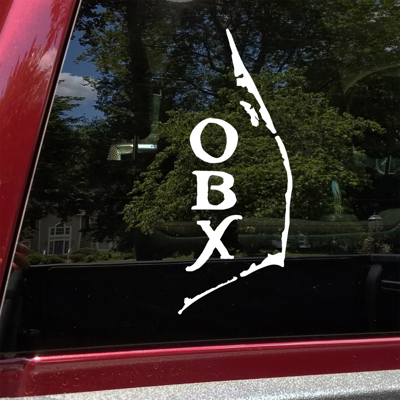 Outer Banks OBX V4 Vinyl Decal – Coastal North Carolina Map Sticker Hatteras