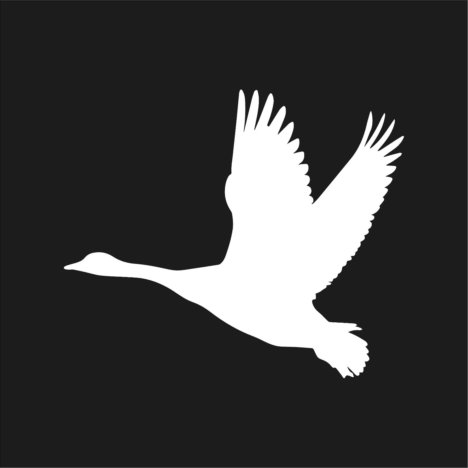 Goose Flying Vinyl Decal Bird Silhouette Wild Animal Car Sticker