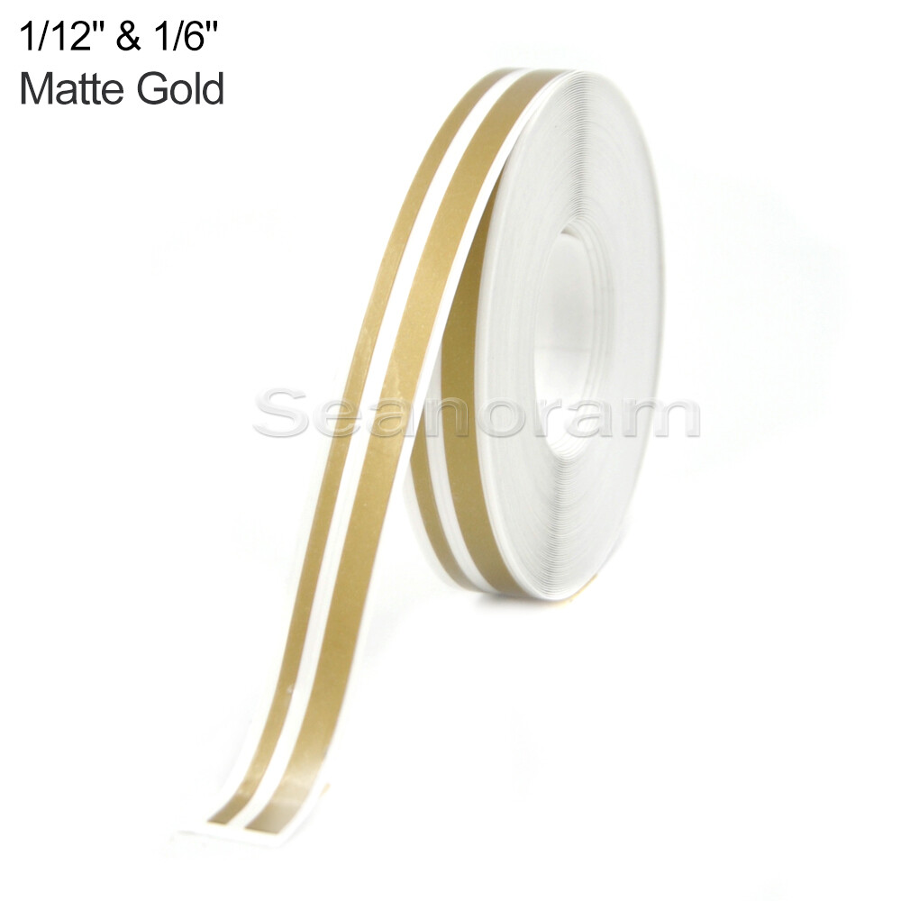 1/12″& 1/6″ Matte Gold Home Shop Bar Pinstriping Pin Stripe Decal Vinyl Sticker