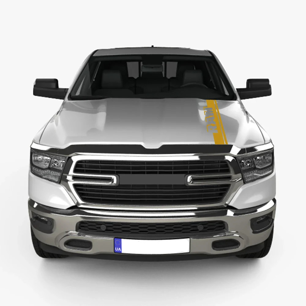 Hood Stripe Kit Decal for Dodge RAM 1500 / 2500 / 3500 Rebel / TRX | Vinyl Truck