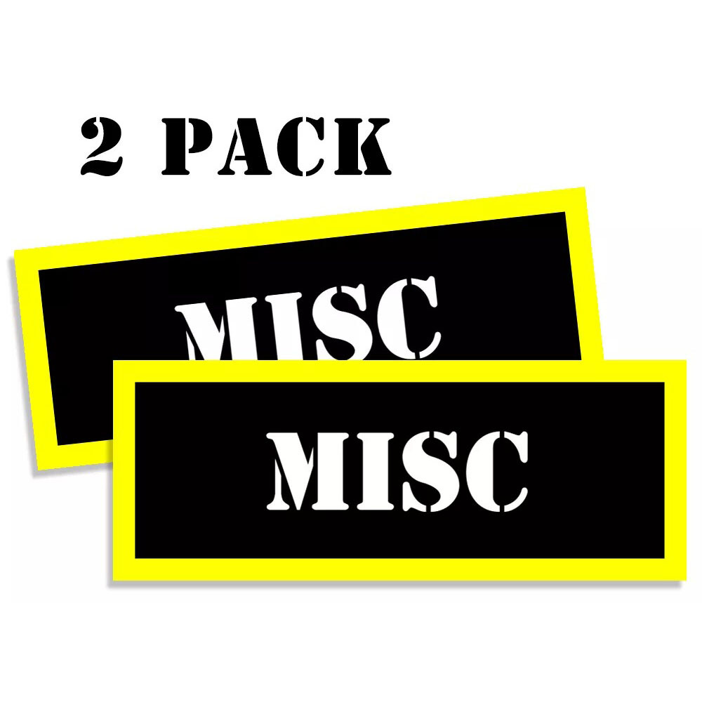 MISC Ammo Can label Stickers Decal Ammunition (2 pack)