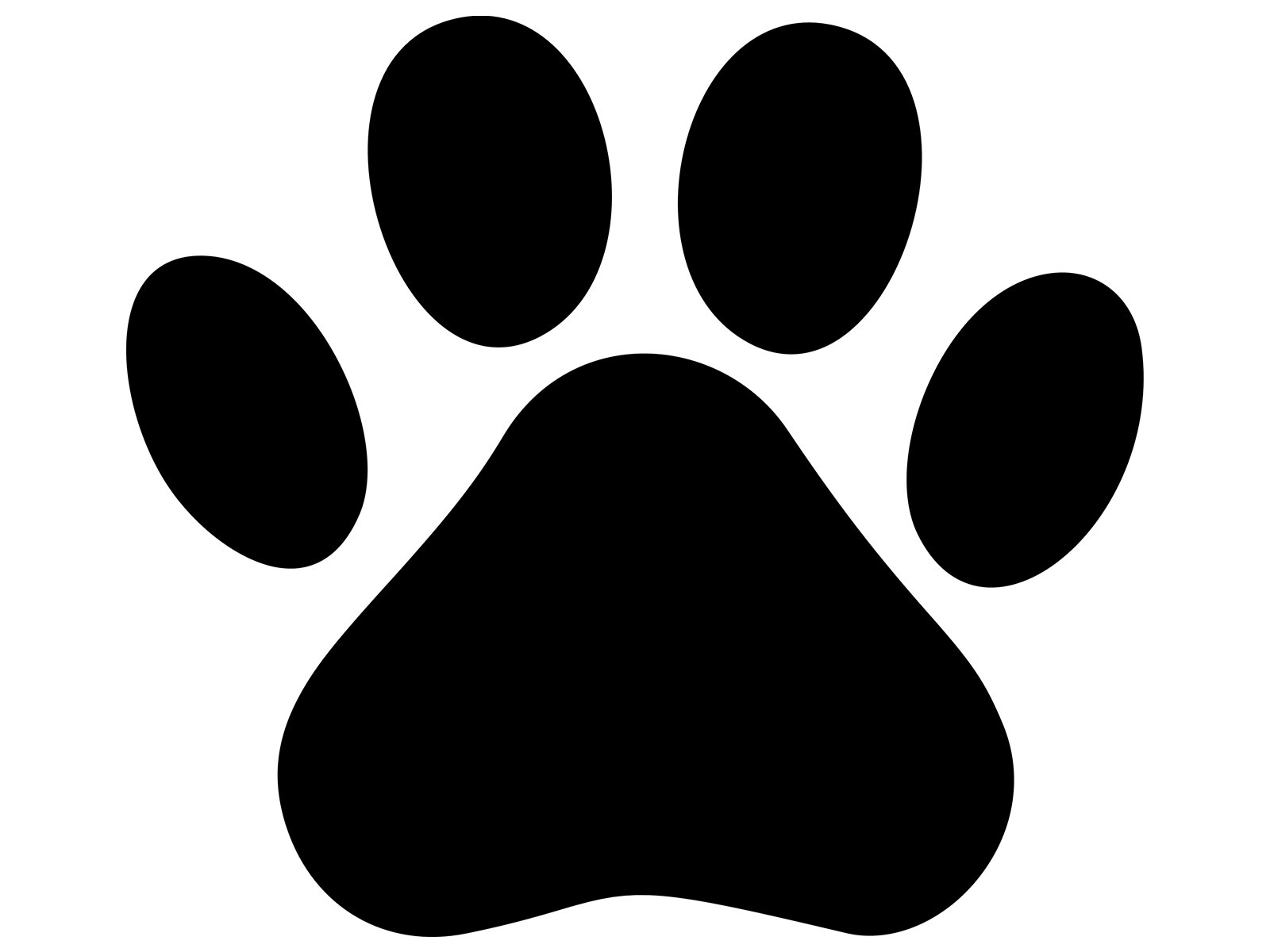 Dog Paw Print Cat Silhoutte Vinyl Decal Car Tumbler Sticker
