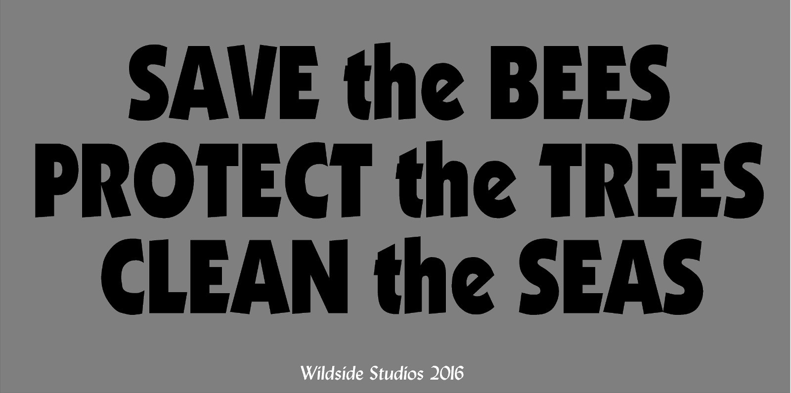 Save The Bees Decal Protect The Trees Clean The Seas car window vinyl sticker