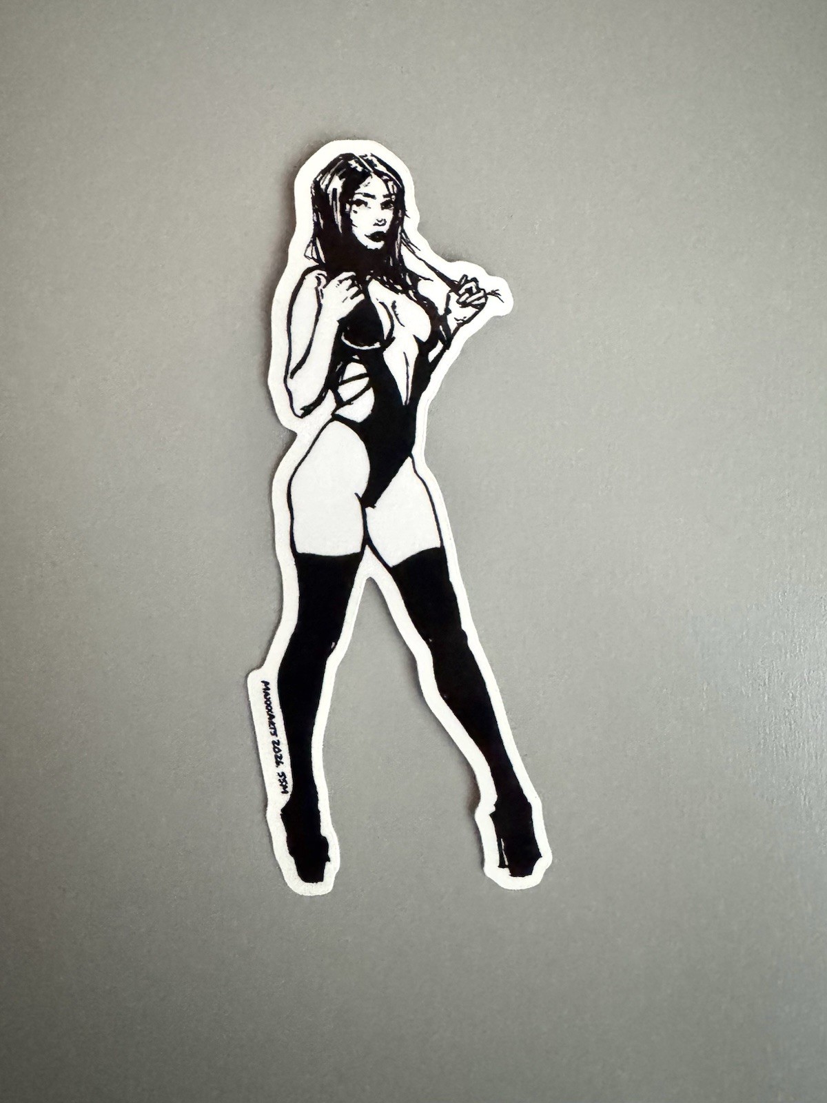 Sexy Pinup Girl Humor Skateboard Laptop Guitar Decal Sticker
