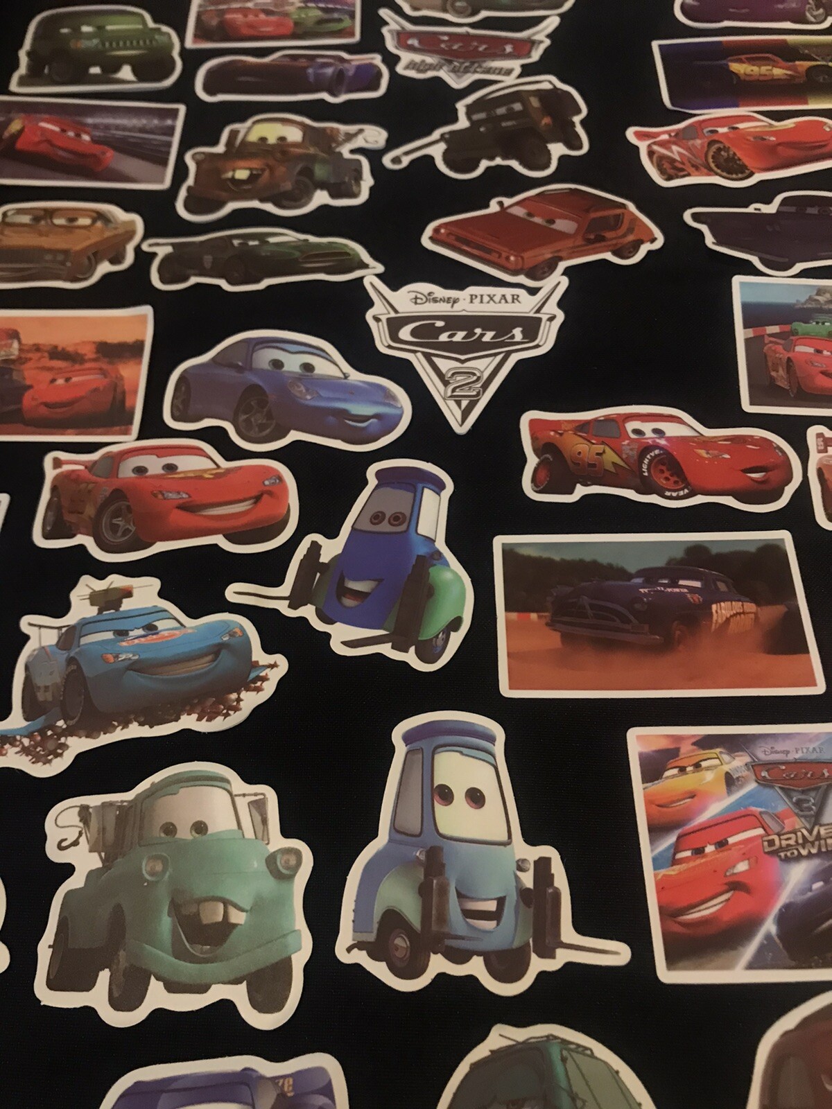 LOT OF 5 CARS disney pixar theme characters Stickers Decals lightning mcqueen