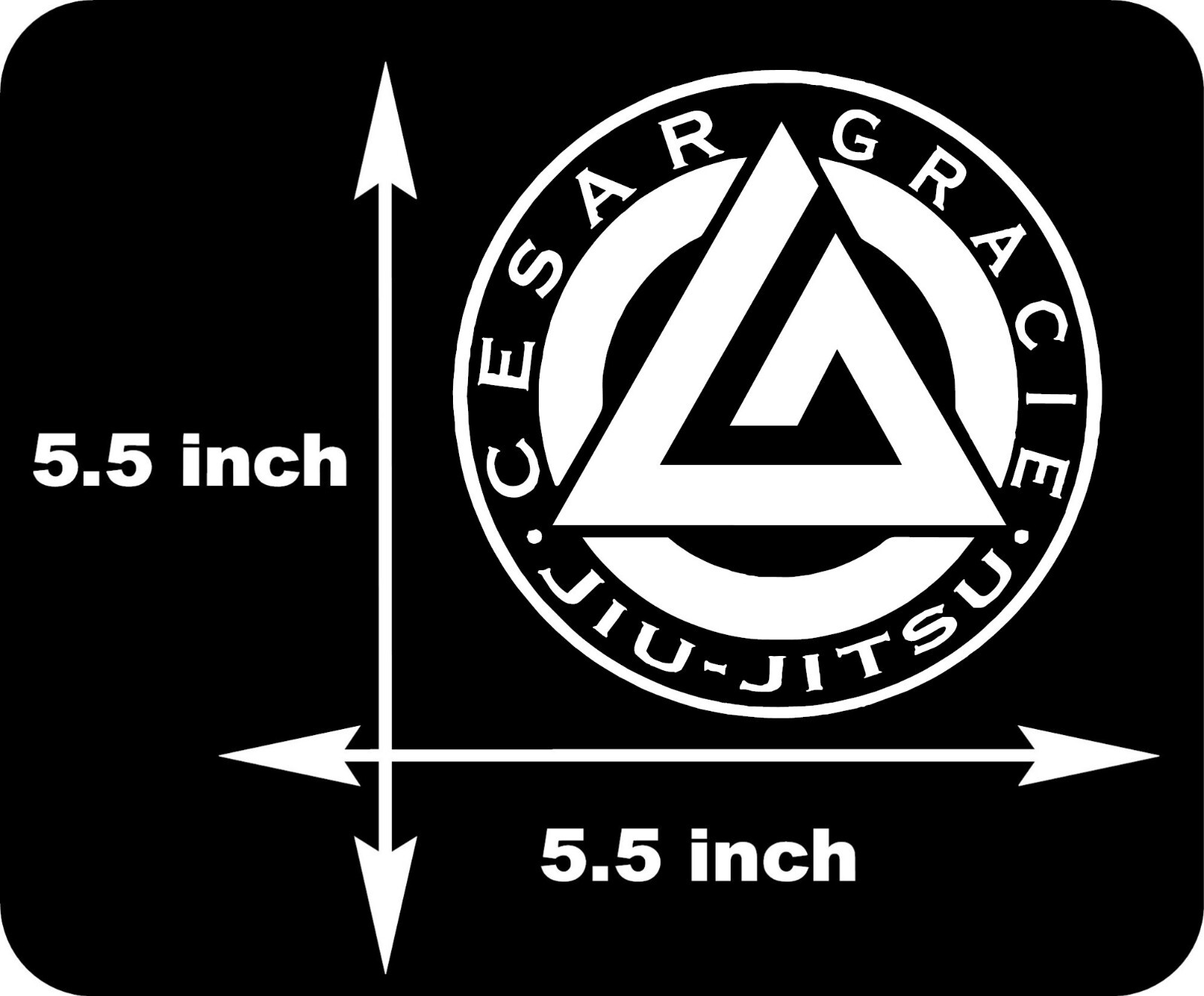 Gracie BJJ Brazilian Jiu Jitsu MMA Mixed martial vinyl decal sticker 5.5″ x 5.5″