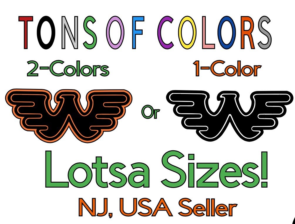 Waylon Jennings Logo Die Cut Vinyl Decal Single or 2 Colors Your Choice!