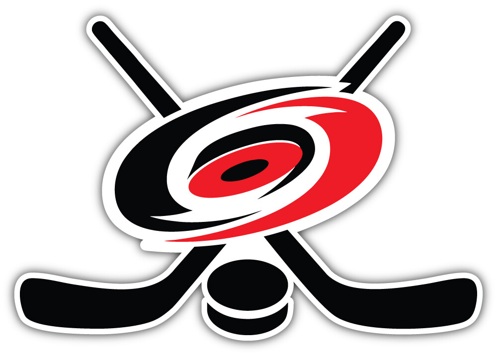 Carolina Hurricanes Sticks NHL Sport Car Bumper Sticker Decal “SIZES”