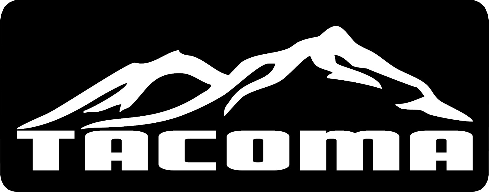 Tacoma Vinyl Decal Stickers 4 Pack 19 Colors/ 5 Sizes