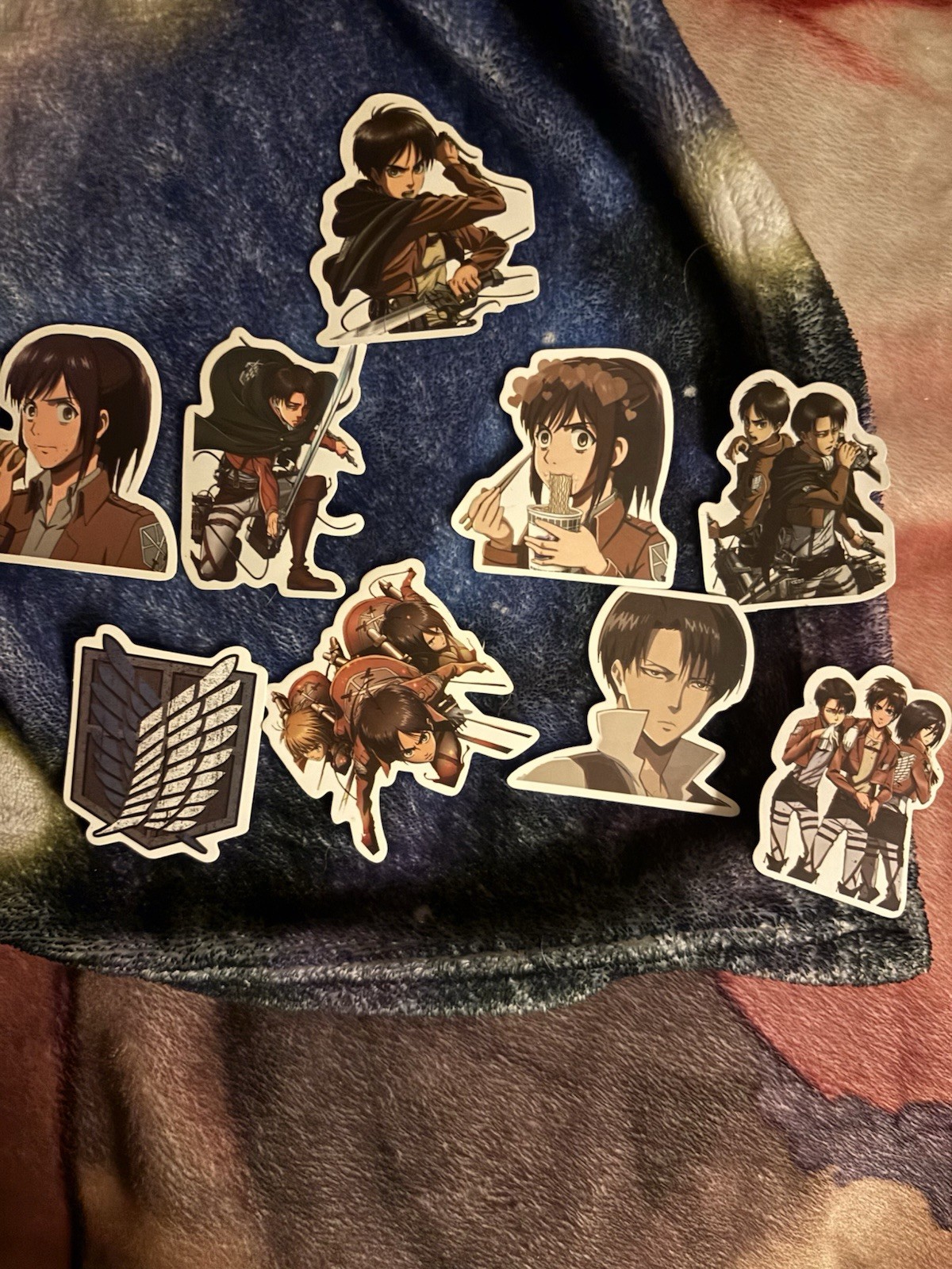 Attack On Titan Small Sticker Set Of 9 For AOT Fans Vinyl Stickers