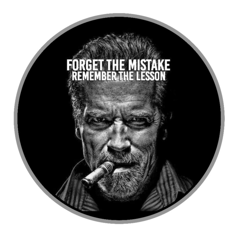 Arnold Schwarzenegger (Forget The Mistake) – 4″ Vinyl Decal Car Laptop Cooler