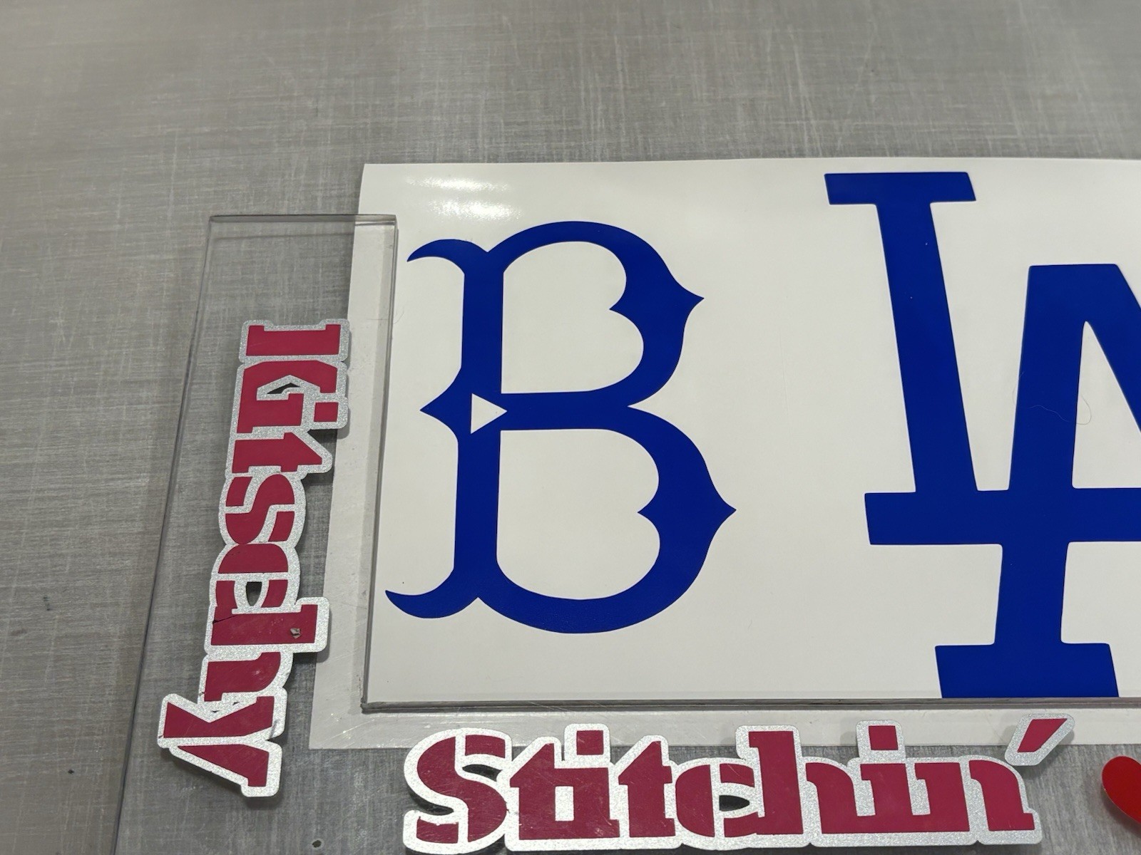 “B” Brooklyn Dodgers Die Cut Vinyl Decal Bklyn NYC New York Big Apple