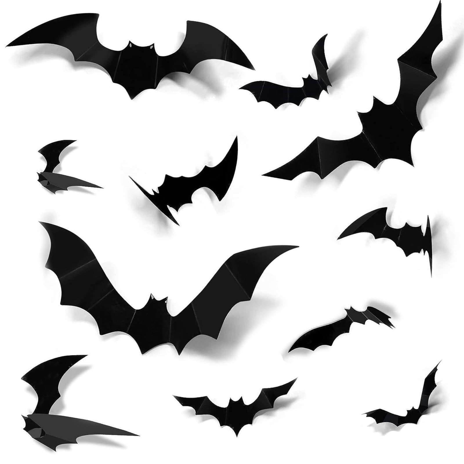 Bat Wall Decor,48pcs 3D Realistic PVC Bats Halloween Decoration Stickers for …