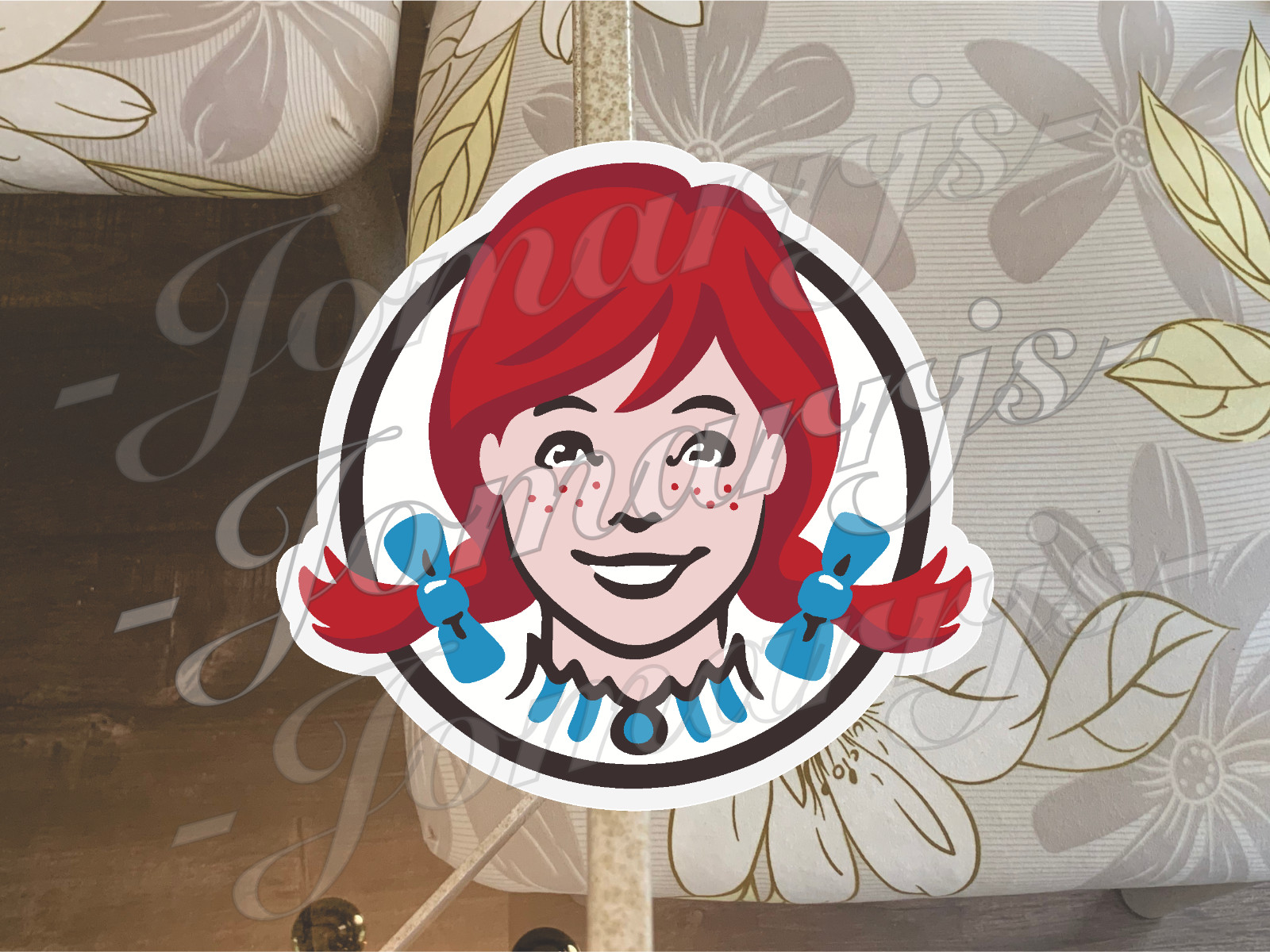Wendy’s Hamburgers Logo Custom Vinyl Sticker Decal fan tumbler laptop fast food
