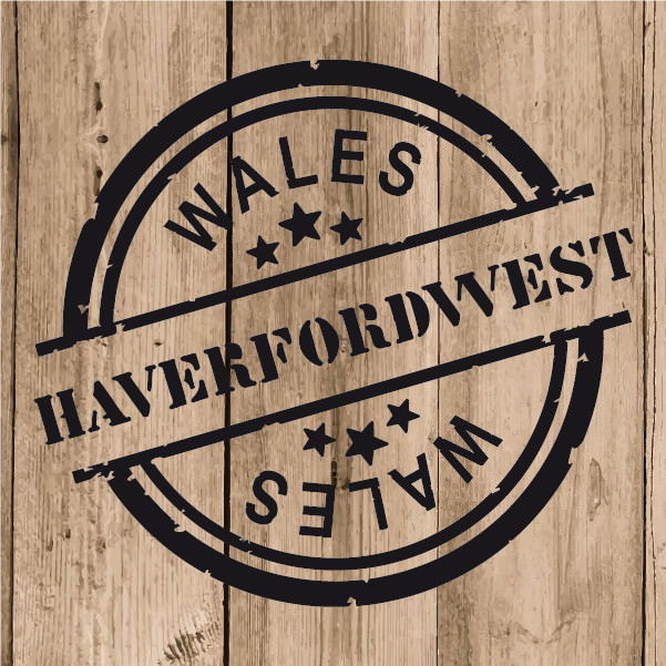 Haverfordwest Sticker Vinyl 10 cm / 4″ Decal Stamp Haverfordwest Wales Car Wall