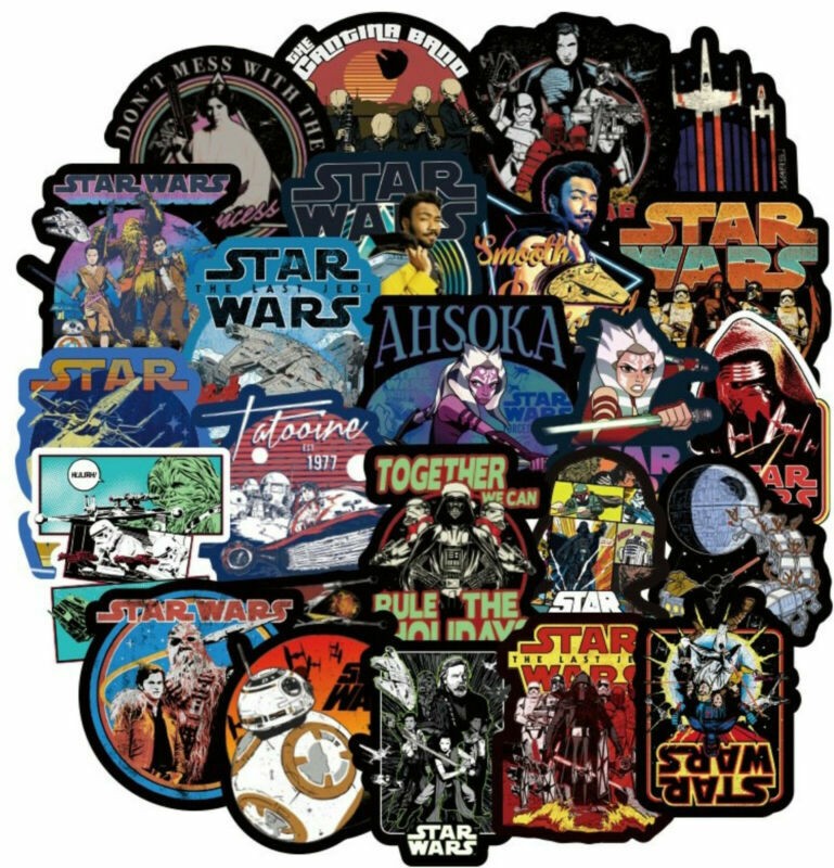 100Pcs Star Wars Stickers Bomb Car Laptop Skateboard Luggage Graffiti Decals Lot