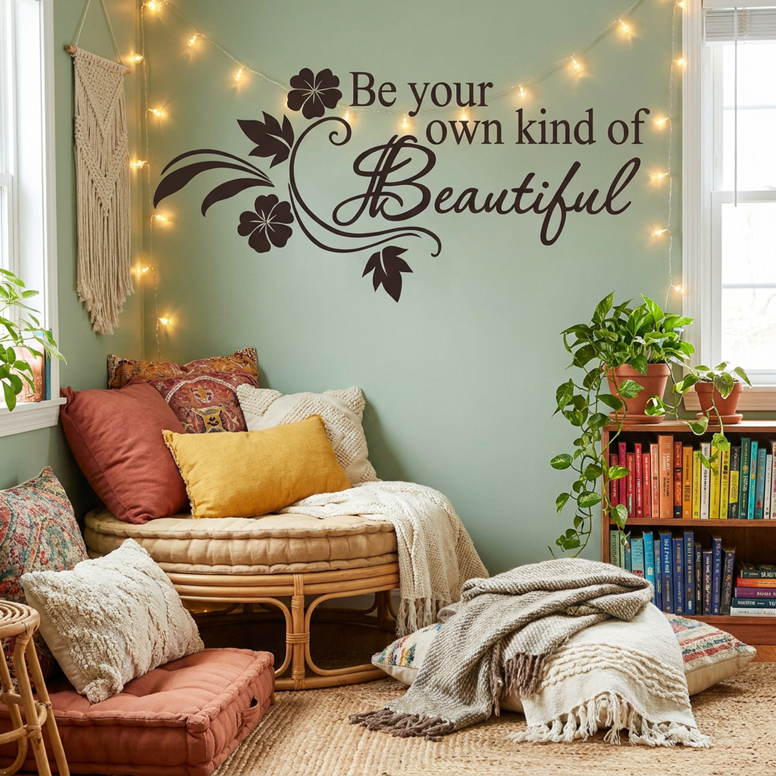 Be Your Own Kind of Beautiful vinyl Wall Art Sticker Wall Decals Home Art Decor