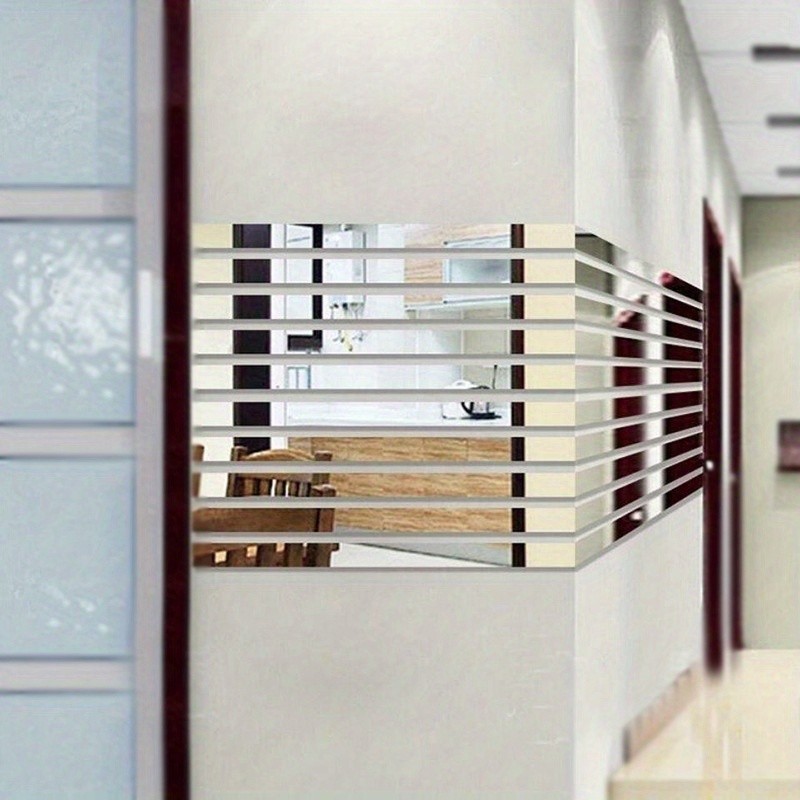 20Pcs Strip Acrylic Mirror Stickers Self Adhesive Home Wall Decoration