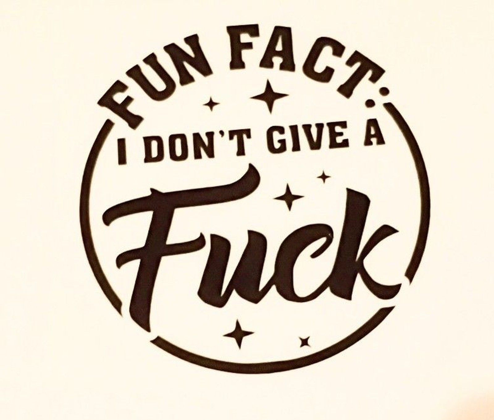 Don’t care Vinyl Decal Funny adult humor Sticker Car Window Laptop Decal 3.5 in