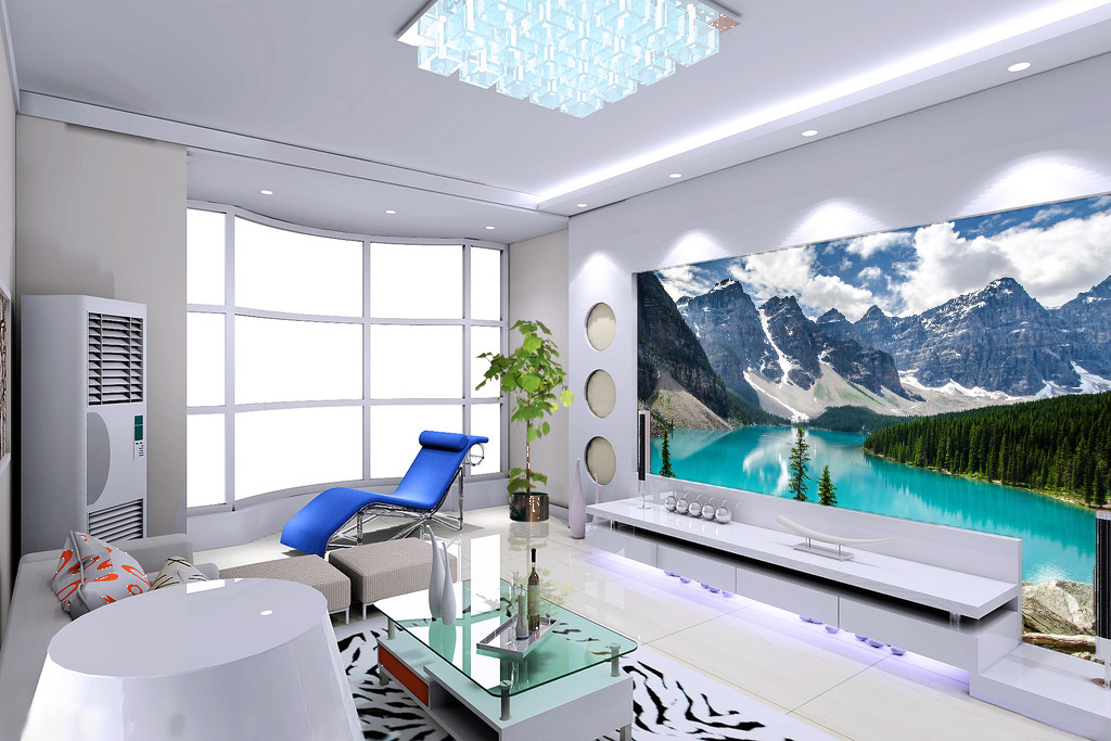 3D Snow-capped mountains 7 Wall Paper Wall Print Decal Wall Indoor AJ Wall Paper