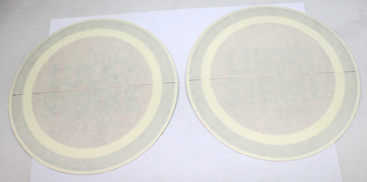 Lot of 2 – 1999 Lucky Strike Store Window Stickers ~ Double Sided ~ 6″