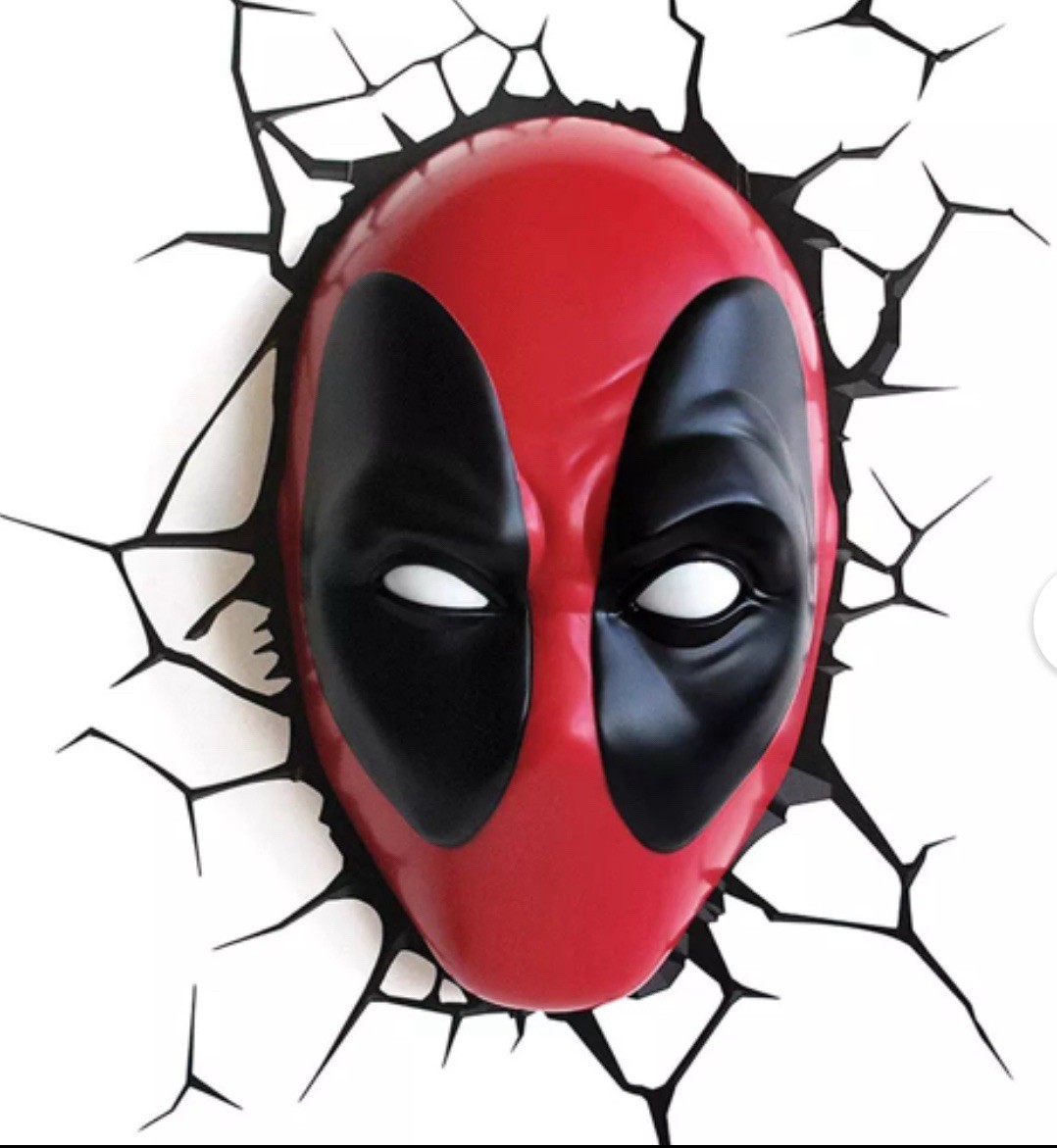 Deadpool 3D Deco Light LED Bulbs And Wall Sticker