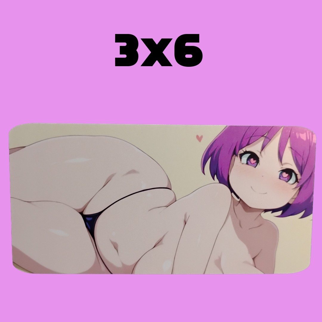 Anime Waifu Glossy Vinyl Decal 6 Inch Waterproof Sticker