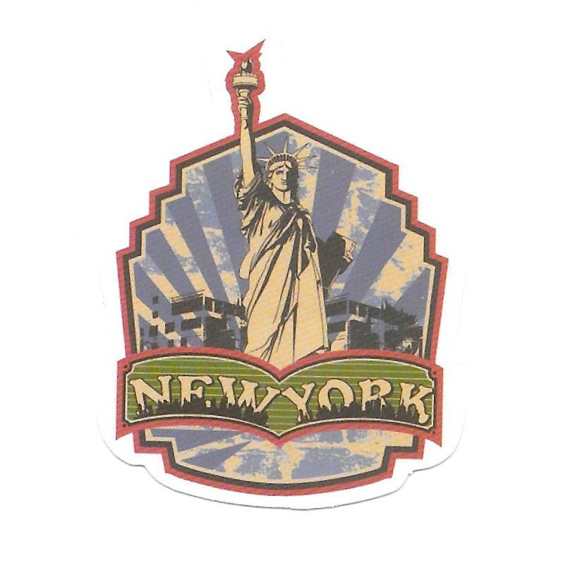 Vintage New York City Sticker Statue of Liberty Vinyl Die Cut Journal Gift