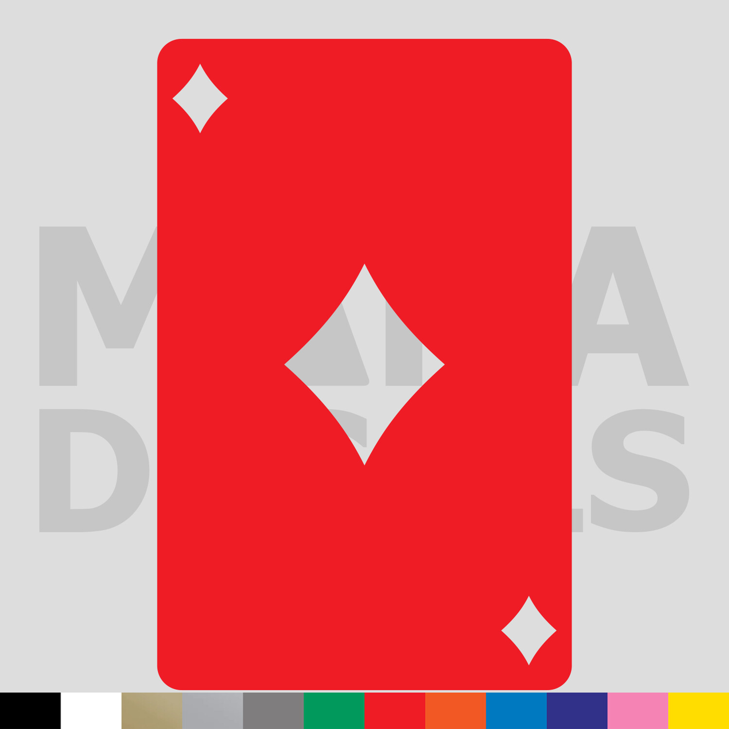 Ace of Diamonds Vinyl Die Cut Decal Sticker – Playing Card Poker