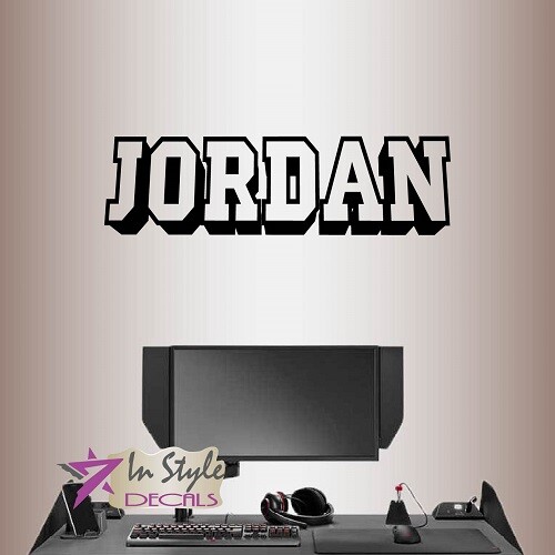 Vinyl Decal 3D Customized Name Gamer Video Games Boys Girls Kids Wall Decor 2446