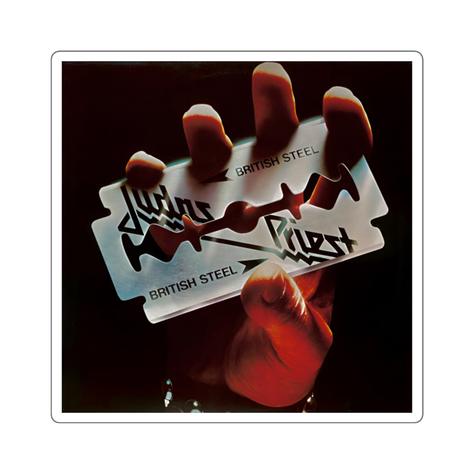 Judas Priest “British Steel” Sticker | Heavy Metal Album Decal