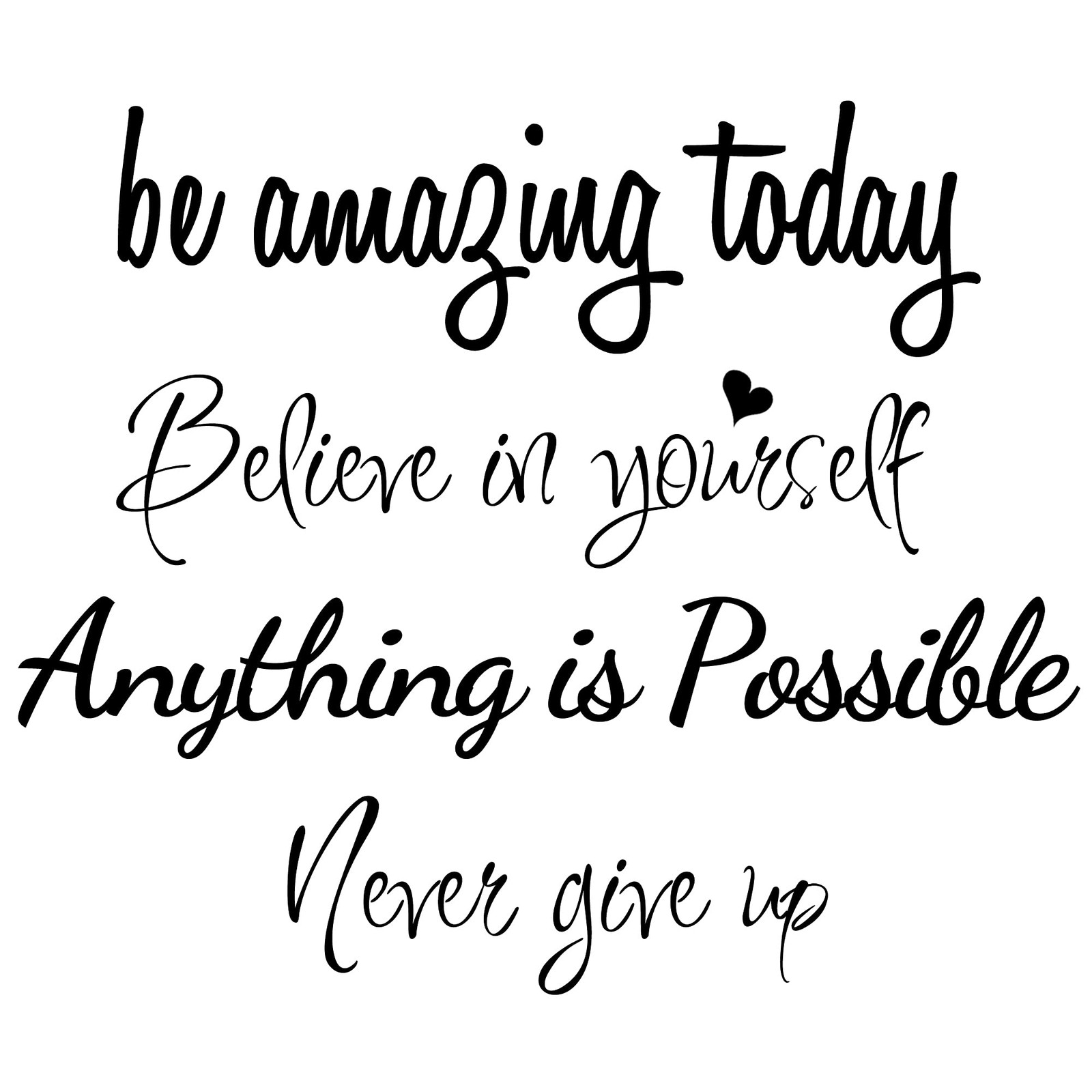 Large Inspirational Quote Wall Decals, Removable Positive Saying Lettering St…