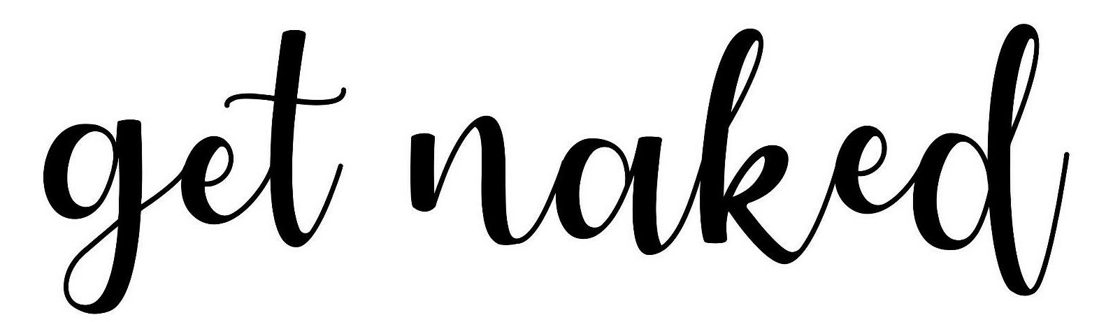 GET NAKED -V2- Vinyl Decal Sticker – Bathroom Wall Decor Shower Tub Washroom