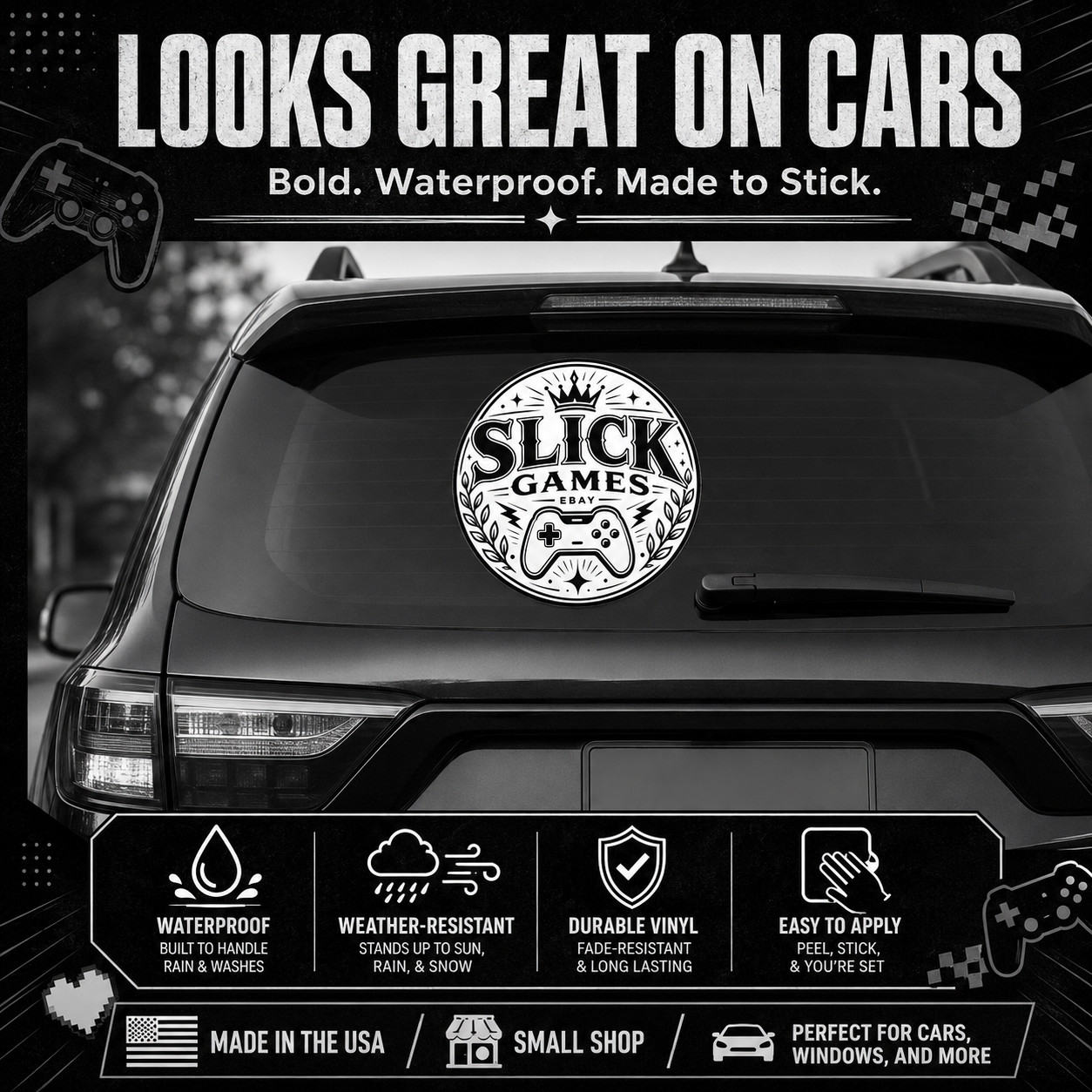 Brooklyn Nets Home Logo #48 Basketball Fan Sticker Waterproof Vinyl Die-Cut Car
