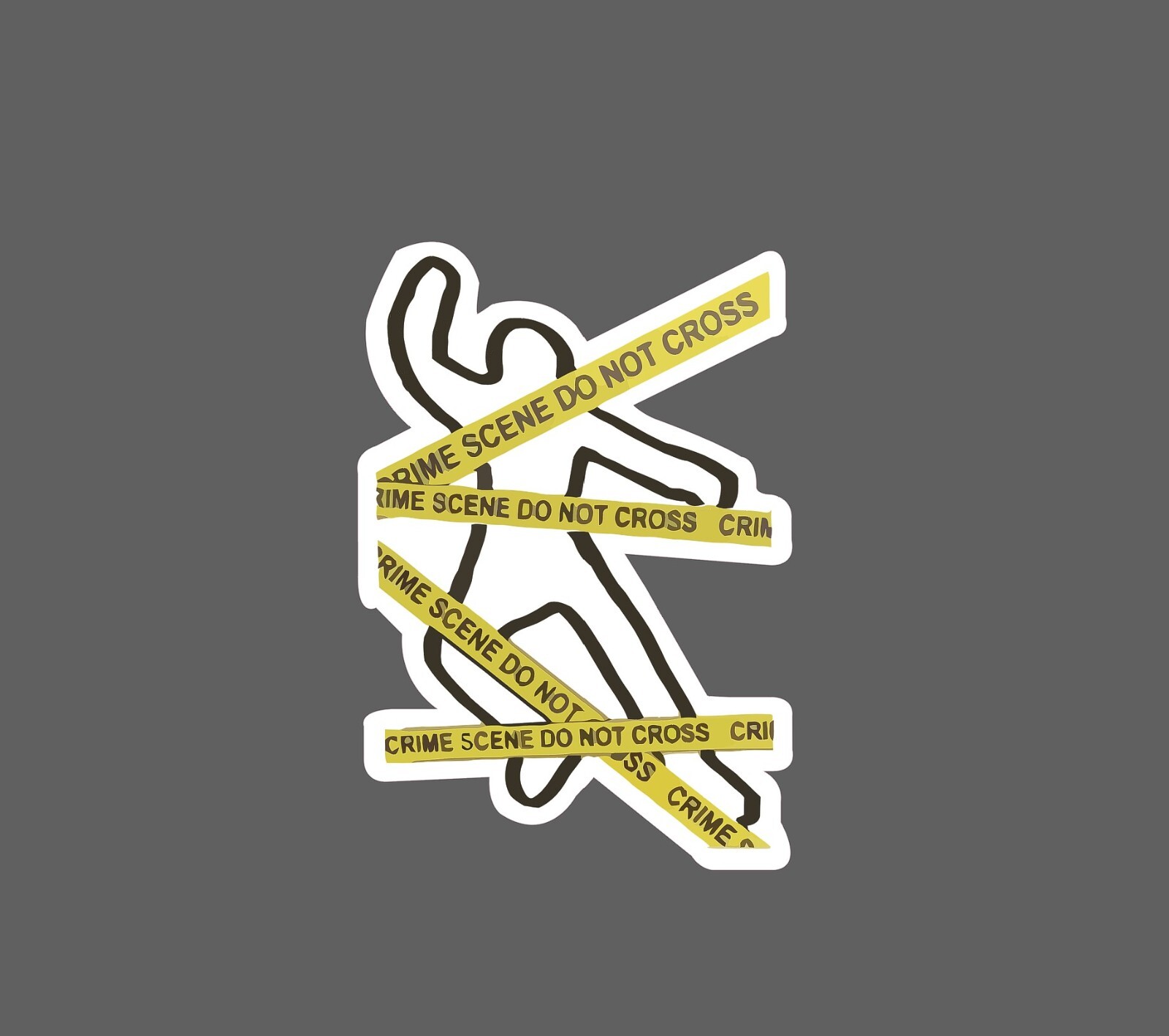 Crime Scene Sticker Chalk Waterproof NEW – Buy Any 4 For $1.75 EACH Storewide!