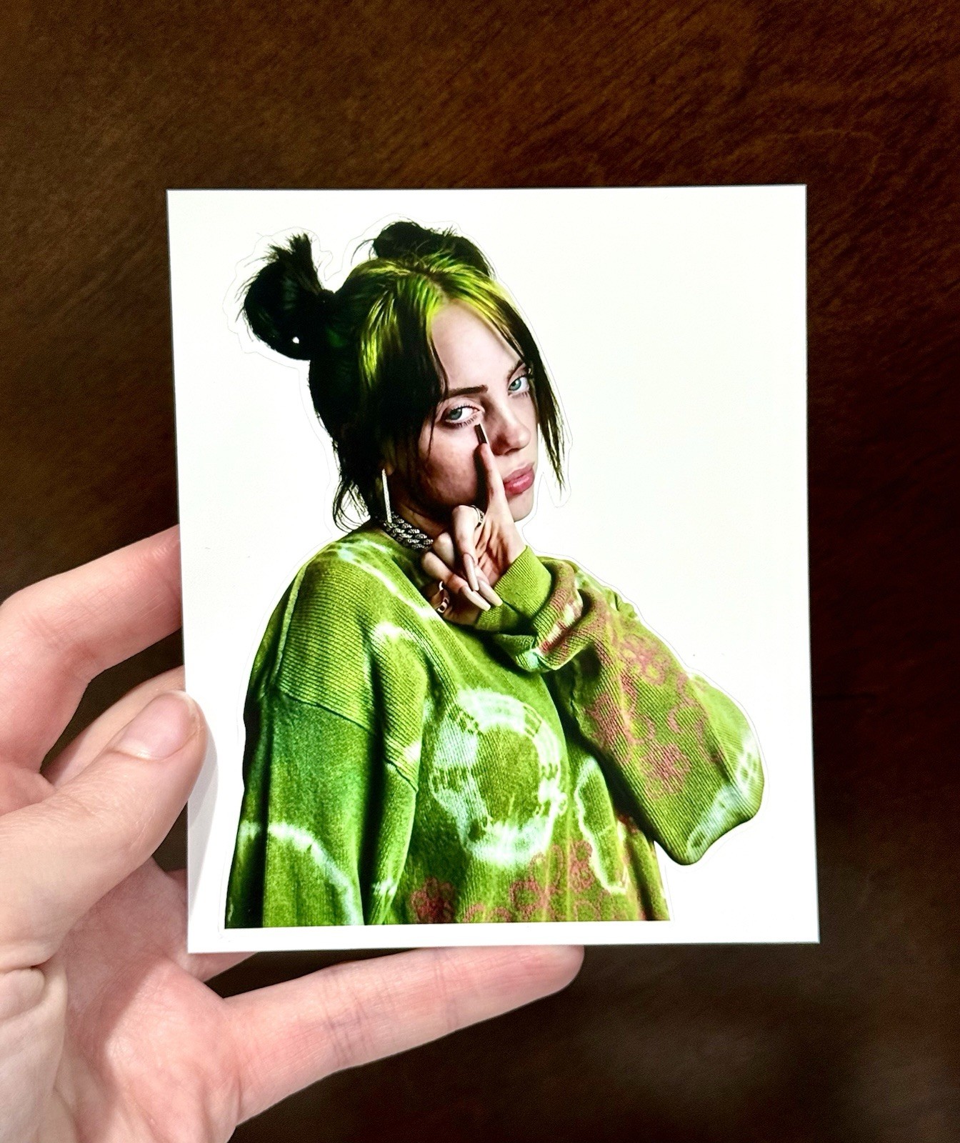 Jumbo 4.5” Billie Eilish Music Singer Celebrity Sticker