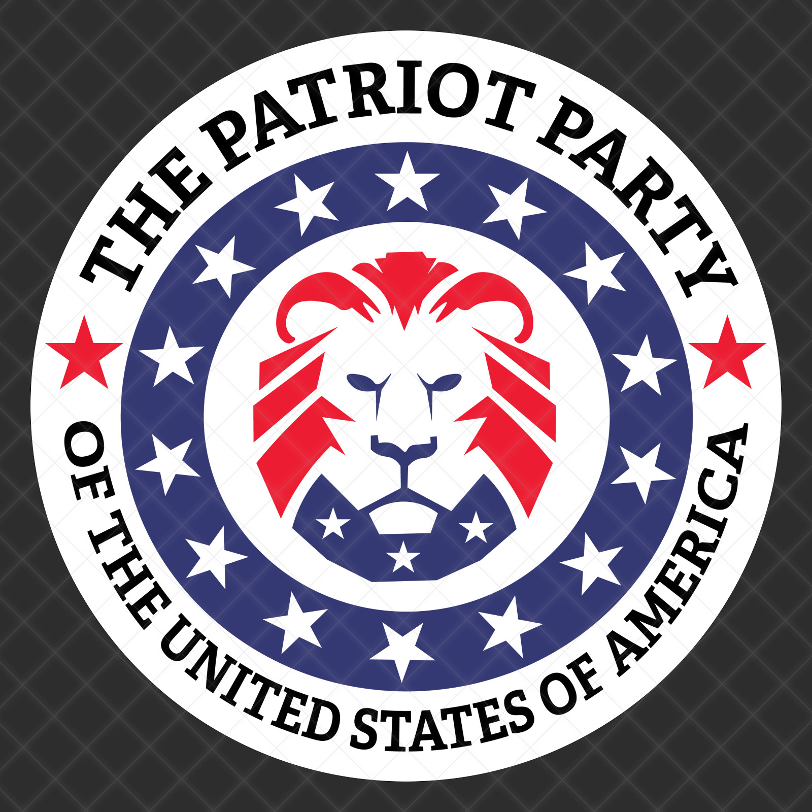 Patriot Party For TRUMP 2024 Sticker | Lion Logo MAGA LION DECAL | Free Shipping