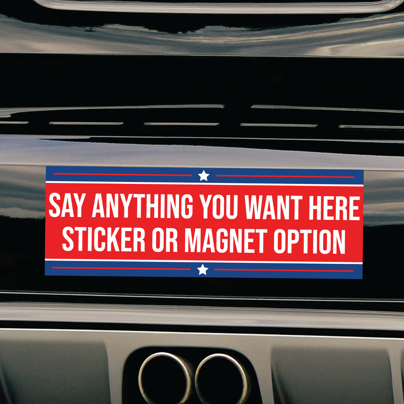 Political Bumper Sticker or Magnet – Custom Conservative Car, Truck Charlie Kirk