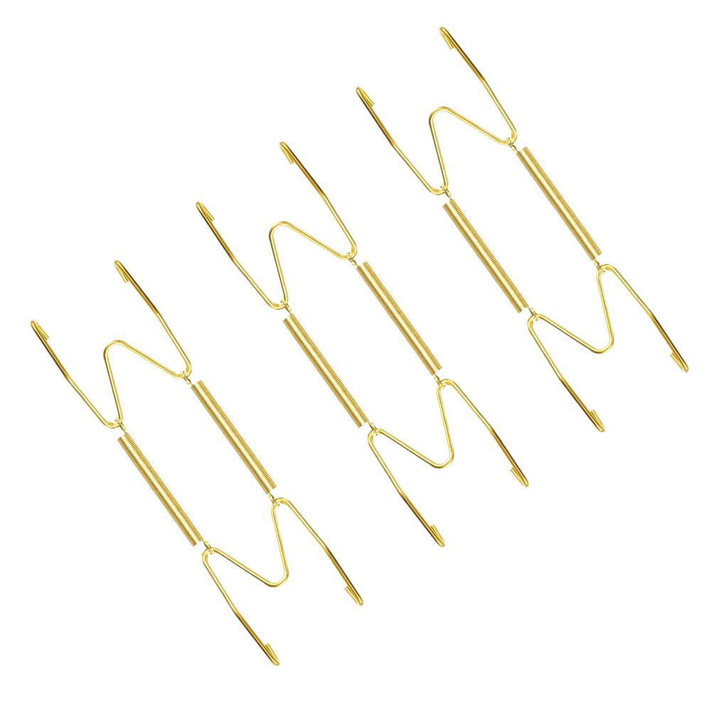 3 Pcs Heavy Duty Plate Hangers for Wall For Plates with Secure Wall Hooks Gold
