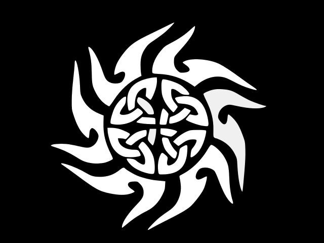 CELTIC TRIBAL SUN Druid Vinyl Decal Car Sticker Wall Truck CHOOSE SIZE COLOR