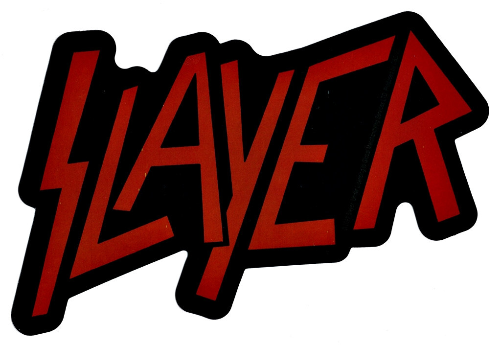 Slayer Logo Sticker Decal Laptop Window Thrash Metal Rock n Roll