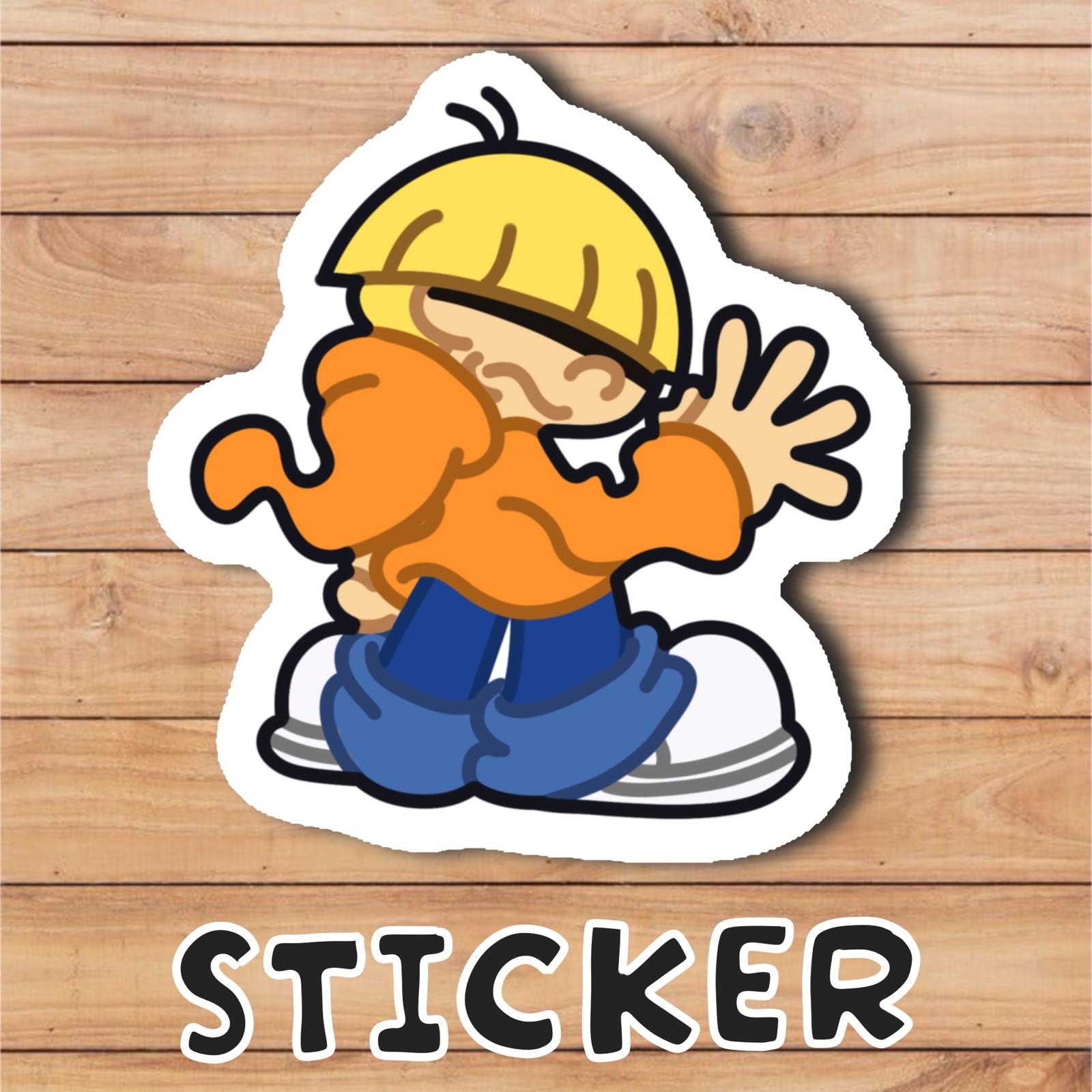 Cartoon Character Sticker Decal, Multicolor – Kids Teens Adults