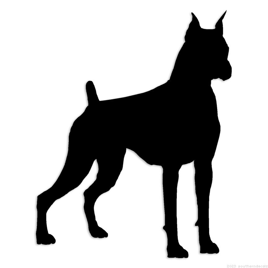 Boxer Dog – Decal Sticker – Multiple Colors & Sizes – ebn6559
